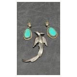 Sterling Silver & Turquoise Native American