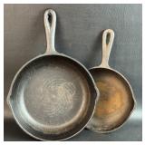 2 Skillets Made in USA No 5 8 1/8