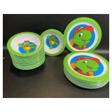 Franklin Turtle Melamine Plates - 16 & Bowls -