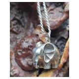 Sterling Silver Elephant Necklace