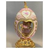 Franklin Mint House of Fabergé Carousel Egg "Rose