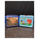 VINTAGE PLASTIC LUNCH BOXES G.I. JOE & PEANUTS NO