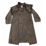 Drizzle Bone Mens Waxed Canvas Duster Large