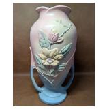 Vintage Hull Art Double Handled Magnolia Vase 15"