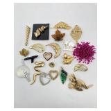 20 BROACHES MOST VINTAGE JEWELRY