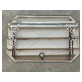 Vintage Heavy Wall Mirror w/ Leaf Designs , No