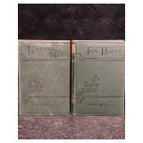 2 HARDBACK BOOKS BY LOUISA M. ALCOTT LITTLE MEN &