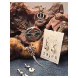 Vtg Sterling Silver Scorpion Brooch, Sajen +More