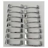 Silver MCM Style Drawer Pulls Hardware