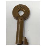 L&A Brass Railroad Padlock Key Louisiana &