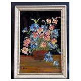 Small Painting on Glass Signed Alice 5