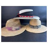 3 Summer Hats Straw ?