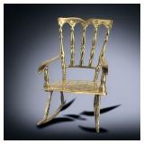 Small Brass Rocking Chair