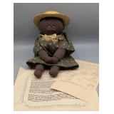 THE HILLS HANDCRAFTED DOLL BLACK AMERICANA DOLL