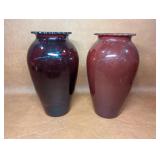 2 ANCHOR HOCKING Vintage Red Royal Ruby Glass
