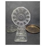 13" Torte Plate Zodiac Clear by Imperial