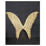 (2) Metal Pre Lit Angel Wings