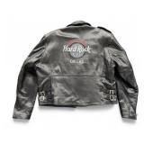 Hard Rock Cafe Dallas Leather Jacket Damaed