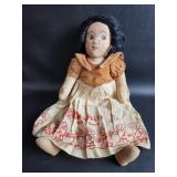 Vtg Disney Snow White Oil Cloth Doll