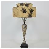 MCM Cheetah Splotch Lamp w/ Two-Tier Shade