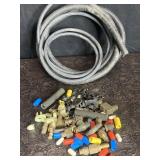 GAS/FUEL HOSES W/ CONNECTORS, CLAMPS, END CAPS &
