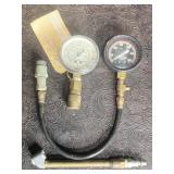 AIR PRESSURE & COMPRESSION GUAGES W/ AIR CHUCK