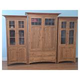 Hand Crafted Amish 3-Piece Entertainment Center