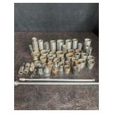 SOCKETS W/ EXTENSIONS, KNUCKLES, ADAPTERS & DEEP