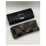 2 Eye Glass Cases FENDI & Genny Italy, no glasses