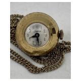 VINTAGE GOLD-TONED ENDURA WATCH PENDANT BALL
