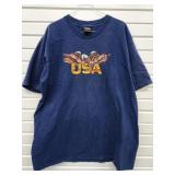 Vtg Harley Davidson USA T Shirt Faint Light Spots