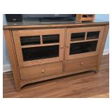 Hand Crafted Amish Oak Flat Screen TV Stand
