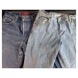2 Pair Red Tab Ladies Levi Jeans - Faded Pair