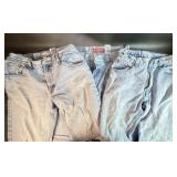 3 Pair Red Tab Ladies Size 8 Levi Jeans Well Worn