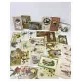 30+ Antique Postcards w/ Horseshoes & 4 Leaf