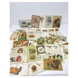 30+ Antique Thanksgiving Greeting Postcards ,
