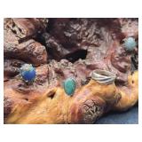 Four Sterling Silver Rings