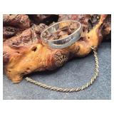 Large Sterling Silver Cuff & Bracelet 69.9g