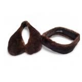 Vtg Mink Fur Collars Fur Nakamura Ginza Tokyo