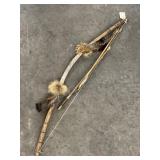 Replica Plains Indian Bow & Arrows Red Fox Fur,