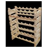 WOOD WINE RACK 36 BOTTLE 30" X 24" X
