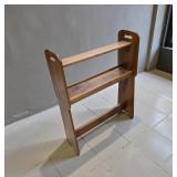 MISSION STYLE WOOD BOOK RACK 32" X 24" X 9"