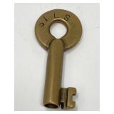 STLS Brass Railroad Padlock Key St. Louis