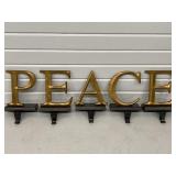 PEACE STOCKING HANGERS POTTERY BARN IN BOX