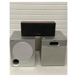 2 SONY SPEAKERS, SATELLITE SPEAKER SUBWOOFER MOD.
