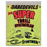 A DOZEN VINTAGE DAREDEVILS ADVERTISING POSTERS