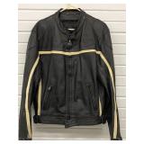 HARLEY DAVIDSON LEATHER RIDING JACKET W/ ZIP-OUT