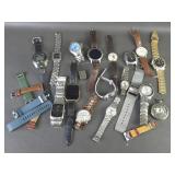 Lot of Wrist Watches Gucci Fossil Mark Naimer +