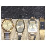 4 WRIST WATCHES BULOVA, CITIZEN, GRUEN & MORE