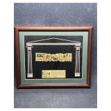 FRAMED OLYMPIC PINS COCA COLA 1996 OLYMPIC TORCH